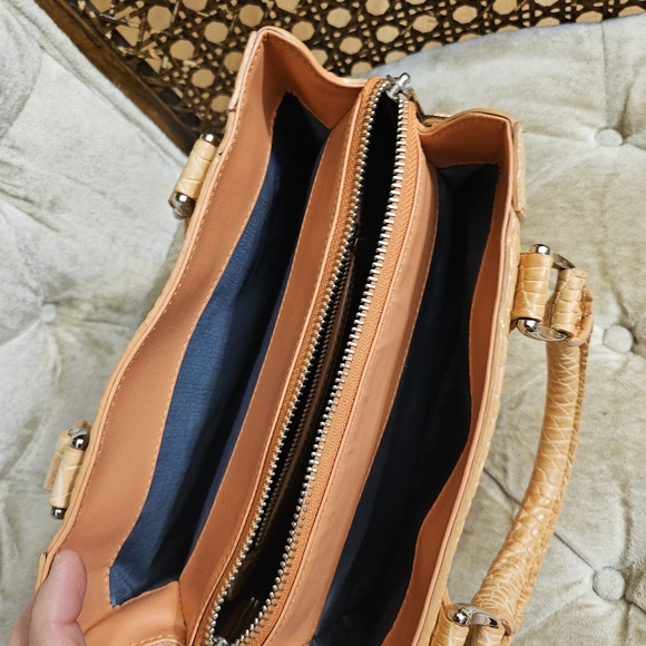 JRA authentic/real croco leather unused 2 way bag - Picture 5 of 6